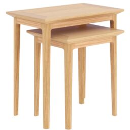 Rest Relax Keswick Oak Nest of 2 Tables in Beige - thumbnail 2