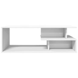 Berkfield Home Coffee Table White 102x55x35 cm Engineered Wood - Size: 102 x 55 x 35 cm - thumbnail 4