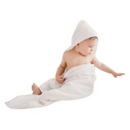 MidOcean Hugme Cotton Hooded Towel in White - thumbnail 4