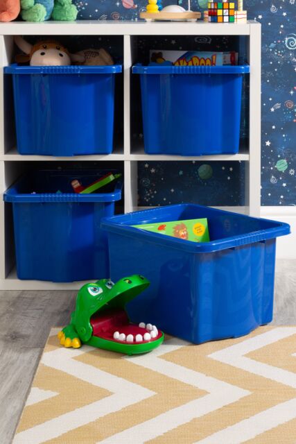 Wham Stack & Store 4x 24L Box in Blue - image 1