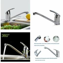 FLAVORA Mono Basin Mixer Tap Complete Set in Silver - Size: 180 cm width x 180 cm drop - thumbnail 5