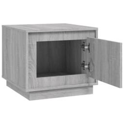 Berkfield Home Decorative Coffee Table Grey Sonoma 51x50x44 cm Engineered Wood - Size: 51 x 50 x 44 cm - thumbnail 6