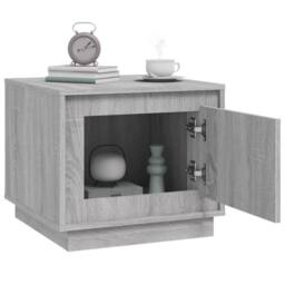 Berkfield Home Decorative Coffee Table Grey Sonoma 51x50x44 cm Engineered Wood - Size: 51 x 50 x 44 cm - thumbnail 4
