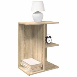 Berkfield Home Bedside Tables 2 pcs Sonoma Oak 46.5x29x61 cm Engineered Wood in Light Tan - thumbnail 2
