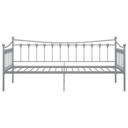Berkfield Home Sofa Bed Frame Grey Metal 90x200 cm - thumbnail 6