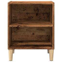 Berkfield Home Bedside Cabinet Old Wood 40x30x50 cm Engineered Wood in Brown - Size: 40 x 30 x 50 cm - thumbnail 4