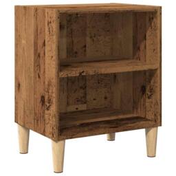 Berkfield Home Bedside Cabinet Old Wood 40x30x50 cm Engineered Wood in Brown - Size: 40 x 30 x 50 cm - thumbnail 1