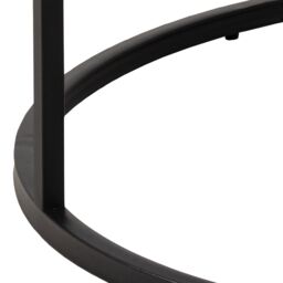 Furniture To Go Spiro Coffee Table with White Marble Melamine Top & Black Legs - thumbnail 5