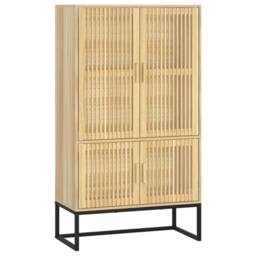 Berkfield Home Highboard 70x35x125 cm Engineered Wood in Brown - Size: 70 x 35 x 125 cm - thumbnail 2