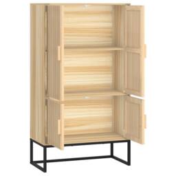 Berkfield Home Highboard 70x35x125 cm Engineered Wood in Brown - Size: 70 x 35 x 125 cm - thumbnail 4
