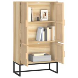 Berkfield Home Highboard 70x35x125 cm Engineered Wood in Brown - Size: 70 x 35 x 125 cm - thumbnail 3