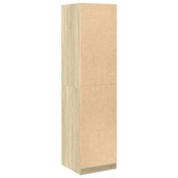 Berkfield Home Wardrobe Sonoma Oak 50x50x200 cm Engineered Wood in Light Tan - Size: 50 x 50 x 200 cm - thumbnail 6
