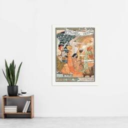 "Artery8 Illustration Newspaper 1893 Christmas Grasset Wall Art Poster Print - Size: W24"" x H32""" - thumbnail 4