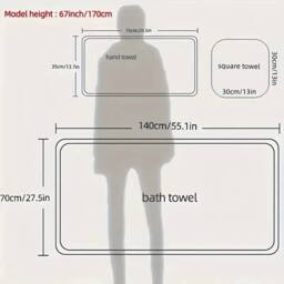 SPETLEK Cotton Towel Set Soft Quick Dry grey - thumbnail 2