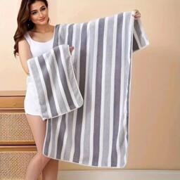 SPETLEK Cotton Towel Set Soft Quick Dry grey - thumbnail 5