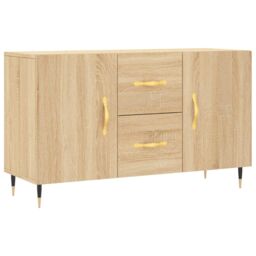 Berkfield Home Sideboard Sonoma Oak 100x36x60 cm Engineered Wood in Brown - Size: 100 x 36 x 60 cm - thumbnail 2