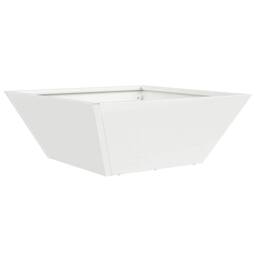Berkfield Home White Garden Bowl Planters 5 pcs White 40x40x15 cm Steel - Size: 40 x 40 x 15 cm - thumbnail 5
