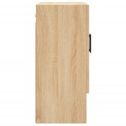 Berkfield Home Wall Cabinet Sonoma Oak 60x31x70 cm Engineered Wood in Light Brown - Size: 60 x 31 x 70 cm - thumbnail 7