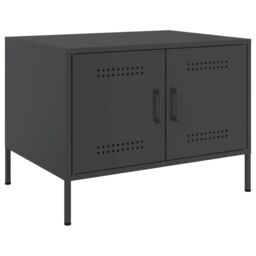 Berkfield Home Coffee Table Black 68x50x50.5 cm Steel - thumbnail 2
