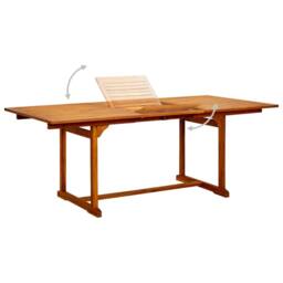 Berkfield Home 7 Piece Garden Dining Set Solid Wood Acacia in Brown - thumbnail 5