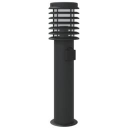 Berkfield Home Outdoor Floor Lamps with Outlet 3pcs Black 60 cm Stainless Steel - thumbnail 6