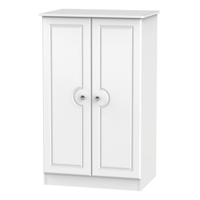 Ready Assembled 2 U Hilton 2 Door Midi Wardrobe (Ready Assembled) in White - image 1