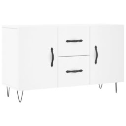 Berkfield Home Sideboard White 100x36x60 cm Engineered Wood - Size: 100 x 36 x 60 cm - thumbnail 2