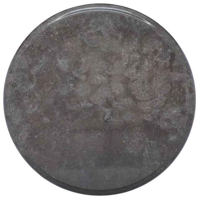 Berkfield Home Table Top Black Ã˜40x2.5 cm Marble - Size: 40x2.5 cm - image 1