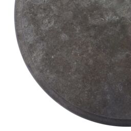 Berkfield Home Table Top Black Ã˜40x2.5 cm Marble - Size: 40x2.5 cm - thumbnail 4