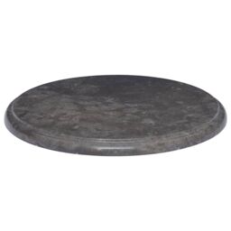 Berkfield Home Table Top Black Ã˜40x2.5 cm Marble - Size: 40x2.5 cm - thumbnail 2