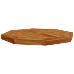 Berkfield Home Table Top 40x40x2.5 cm Octagonal Solid Wood Teak in Brown - thumbnail 4