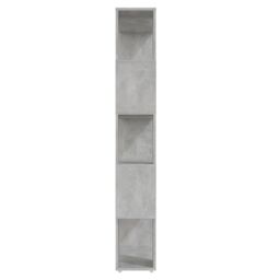 Berkfield Home Book Cabinet Room Divider Concrete Grey 80x24x155 cm Engineered Wood - Size: 80 x 24 x 155 cm - thumbnail 4