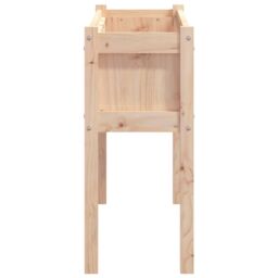 Berkfield Home Garden Planters 2 pcs with Legs Solid Wood Pine in Brown - thumbnail 6