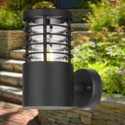 First Choice Lighting Set of 2 Bloom - Black IP44 Outdoor Wall Lights - thumbnail 4