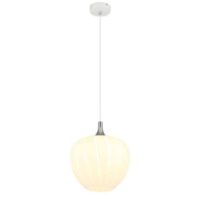 Netlighting Maxy 29cm Dome Pendant White Matt Opal Glass Shade 1x E27 - image 1