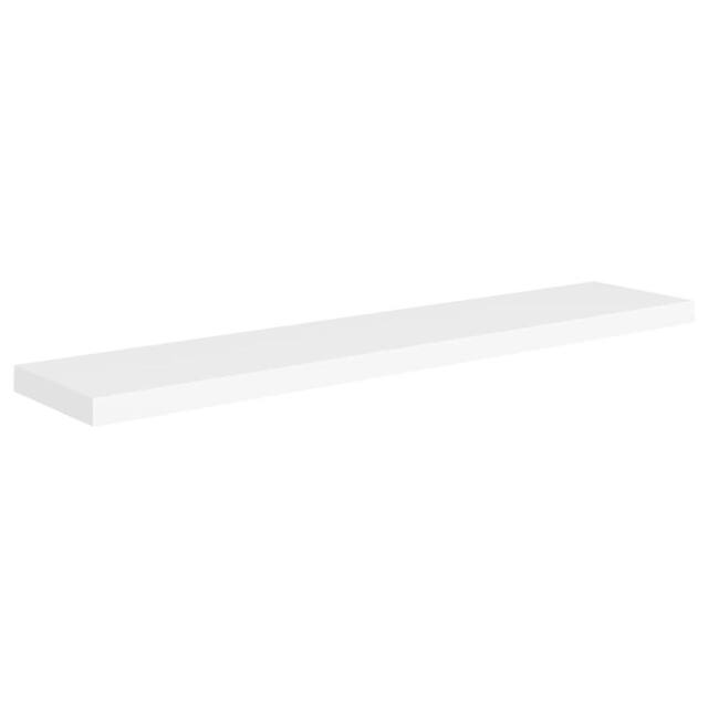 Berkfield Home Durable Floating Wall Shelves 4 pcs White 120x23.5x3.8 cm MDF - image 1
