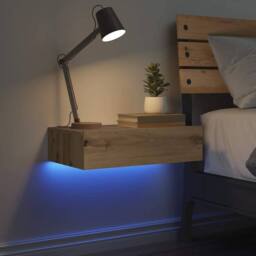 Berkfield Home Bedside Cabinet Artisan Oak 60x35 cm Engineered Wood in Brown - thumbnail 5