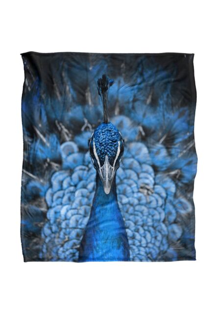 Reinders Peacock Silky Touch Super Soft Throw Blanket 152 X 127 cm in White - image 1