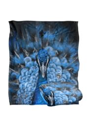 Reinders Peacock Silky Touch Super Soft Throw Blanket 152 X 127 cm in White - thumbnail 2