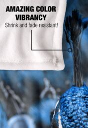 Reinders Peacock Silky Touch Super Soft Throw Blanket 152 X 127 cm in White - thumbnail 4