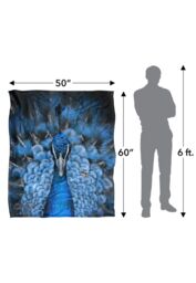 Reinders Peacock Silky Touch Super Soft Throw Blanket 152 X 127 cm in White - thumbnail 5