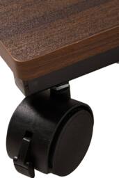 C‑Shaped Side Table with Storage Pouch in Walnut - thumbnail 5
