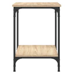 Berkfield Home Coffee Table Sonoma Oak 40x40x55 cm Engineered Wood in Brown - Size: 40 x 40 x 55 cm - thumbnail 4
