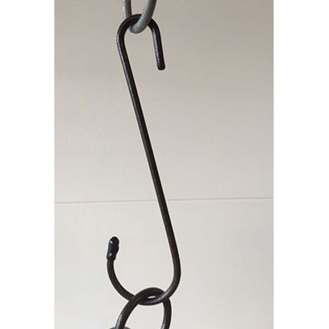 Poppyforge Handy Hook 8 Inches, Steel, L0.8 x W20.3 cm - Bare Metal/Ready to Rust in Black - image 1