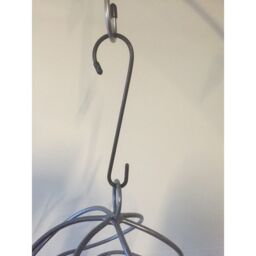 Poppyforge Handy Hook 8 Inches, Steel, L0.8 x W20.3 cm - Bare Metal/Ready to Rust in Black - thumbnail 2