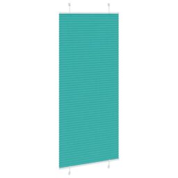 Berkfield Home Pleated Blind Petrol Green 90x200 cm Fabric Width 89.4 cm Polyester - thumbnail 4