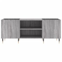 Berkfield Home Record Cabinet Grey Sonoma 121x38x48 cm Engineered Wood - Size: 121 x 38 x 48 cm - thumbnail 4