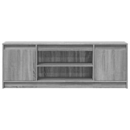 Berkfield Home TV Cabinet with LED Grey Sonoma 139.5x34x50 cm Engineered Wood - thumbnail 6
