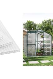 Living and Home 18Pcs Clear Polycarbonate Sheets for Greenhouse Covering