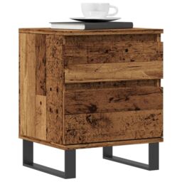 Berkfield Home Bedside Cabinets 2 pcs Old Wood 40x35x50 cm Engineered Wood in Brown - Size: 40 x 35 x 50 cm